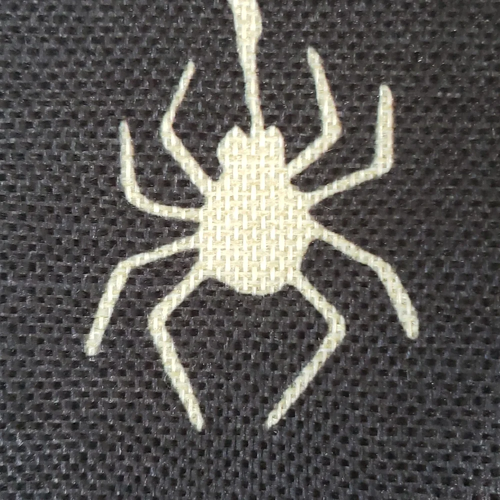 Halloween Pillow Cover • Black  & Ivory Spider Web Trick or Treat • 18 X 18